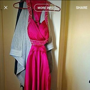 Magenta long dress