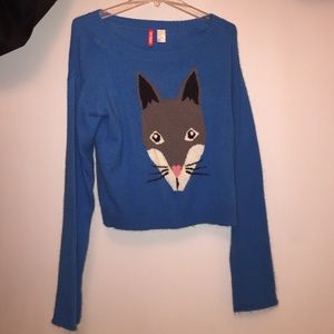 Cute Grey Fox Sweater!