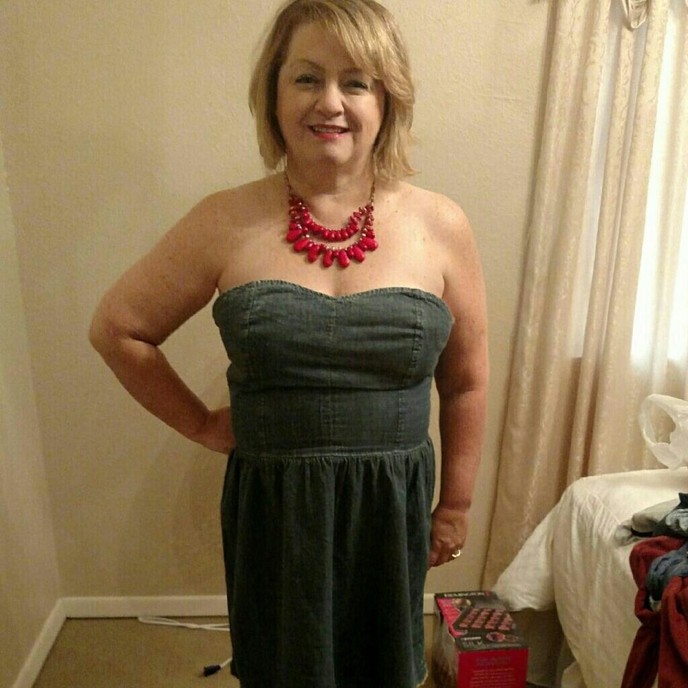 Sassy denim dress