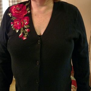 ISAAC MIZRAHI   cardigan sweater