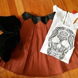 🐳H&M Sheer Skull Tank
