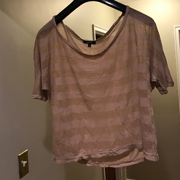 Gold crop top. Worn once.