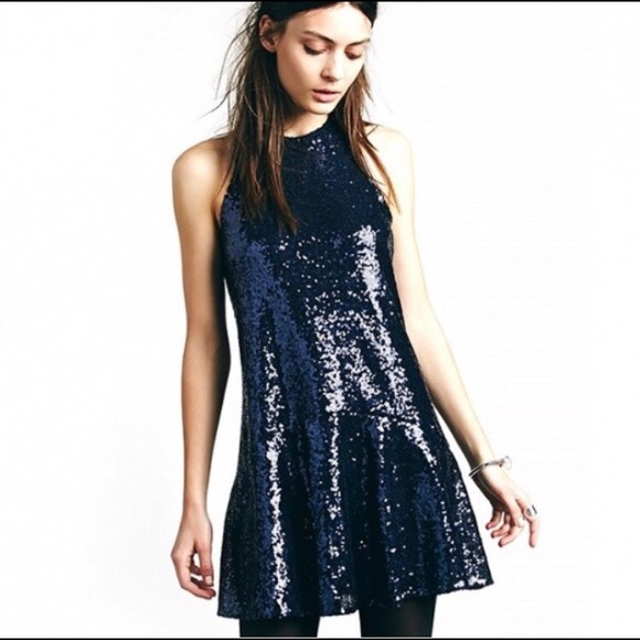 Free People Sequin Shift Dress