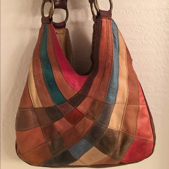 Lucky leather patchwork bag
