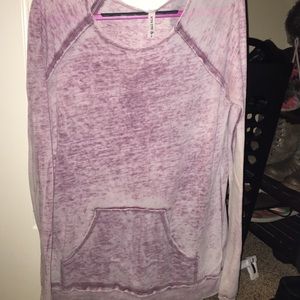 Pullover Burnout Long Sleeve Top
