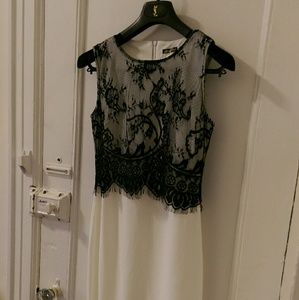 Dress black & white cocktail dress.