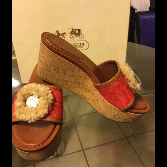 *SOLD* Coach Jazmin Cork Sandal *SOLD* - Picture 2 of 4