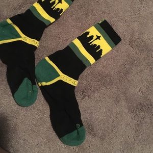 Seattle Skyline Sonic Colors Socks