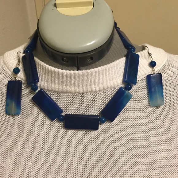 Necklace and earrings