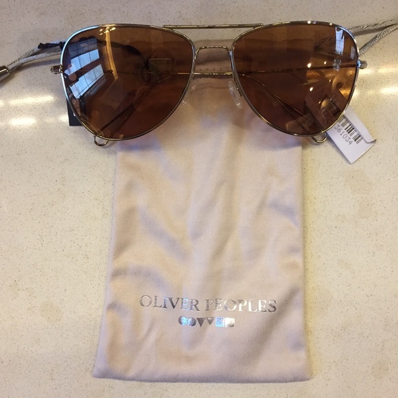 Oliver Peoples Aviator Sunglasses