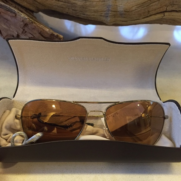Oliver Peoples Aviator Sunglasses