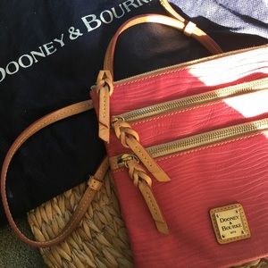 Dooney & Bourke Triple Zip Leather Cross-body