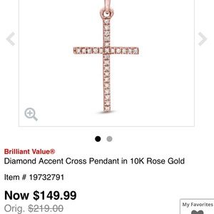 Rose gold cross necklace FINAL PRIC❗️