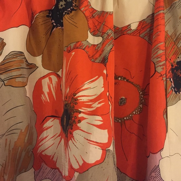 Anthropologie floral silk skirt. - Picture 2 of 3