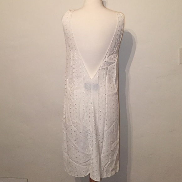 REFORMATION Deep V front & back shift dress