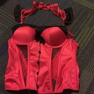 Red & Black 34B Corset