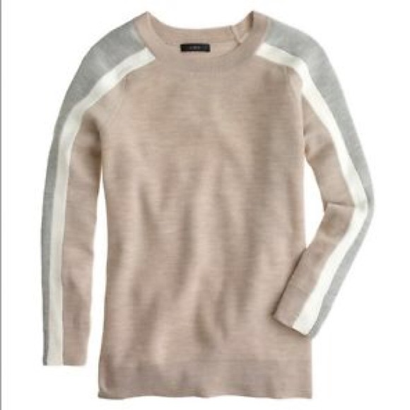 Jcrew merino stripe sweater