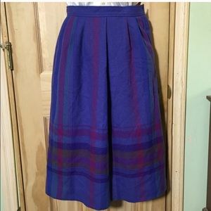 Vintage Size 8 Pendleton A-line skirt