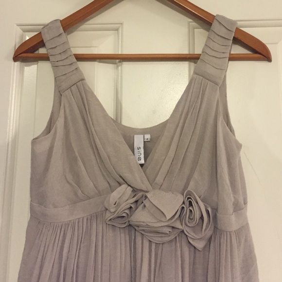 Anthropologie dove grey party dress. - Picture 2 of 4