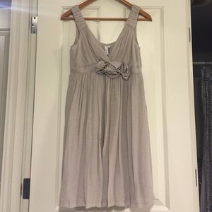 Anthropologie dove grey party dress.