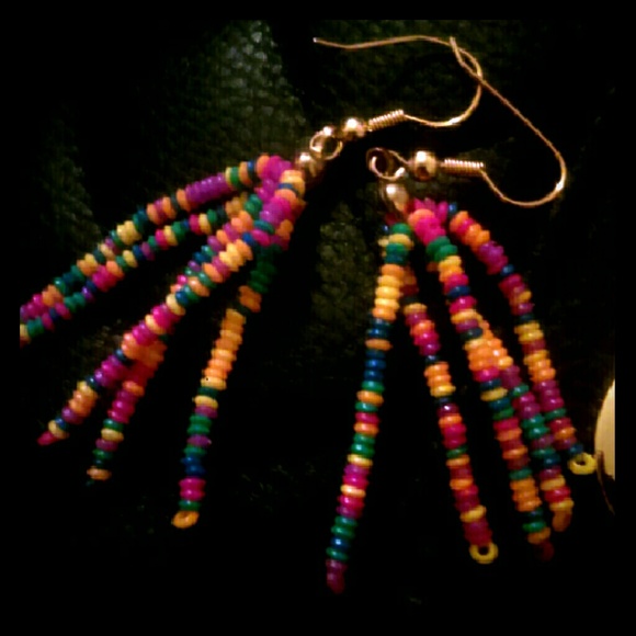 Authentic natural beads set in gold tone - Picture 1 of 4