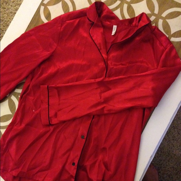 Red Silky PJs