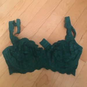 Cosabella Teal Unlined Lace Bra 32D