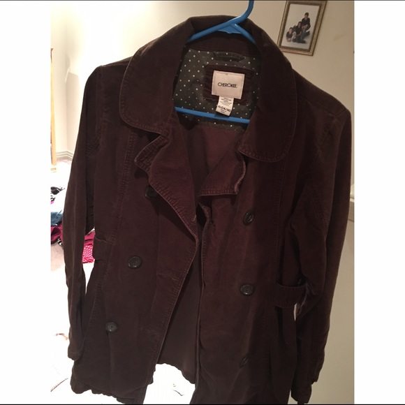 Brown pea coat
