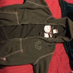 True religion hoodie(olive green )