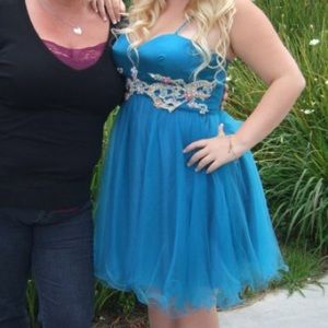 Blue/Turquoise Prom Dress