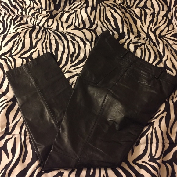 5 pocket Boot Cut Gap Leather Pants