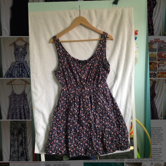 Button Up Floral Dress