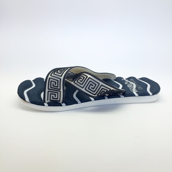 New gladiator blue and white slide flip flops 😍 - Picture 2 of 3