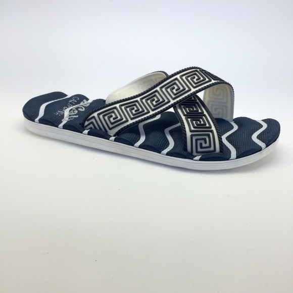 New gladiator blue and white slide flip flops 😍 - Picture 3 of 3