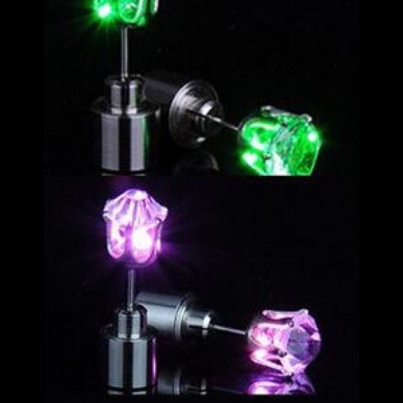 Pink Light Up Studs!