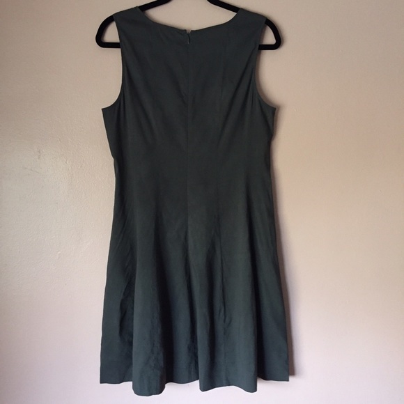 Theory Chocolate Linen Midi Dress - Picture 3 of 3