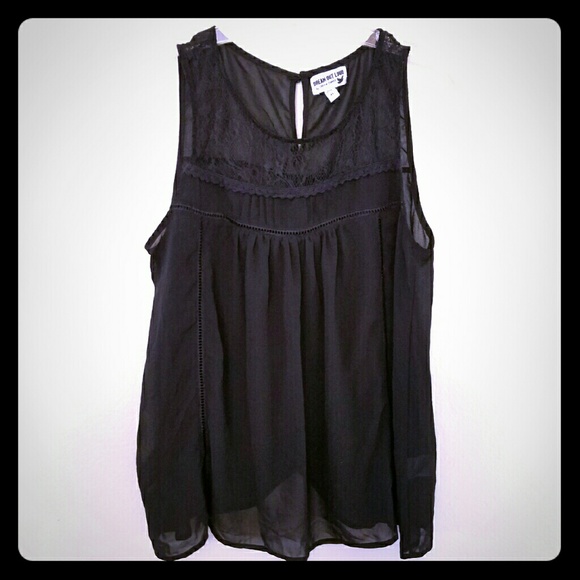 D.O.L by Selena Gomez Sheer Lace Tank Top