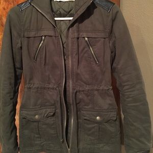 Hollister Army green utility jacket