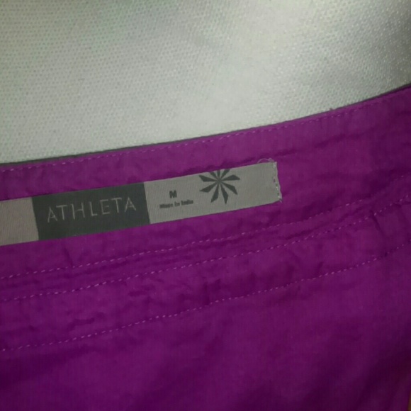 Sold Athleta 100% Linen Medium Purple Dress - Picture 3 of 4