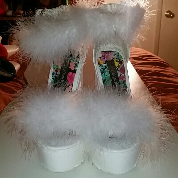 Fur customized wild diva heels