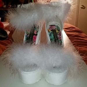 Fur customized wild diva heels