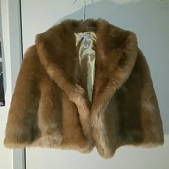 Faux fur banana republic throw over shall