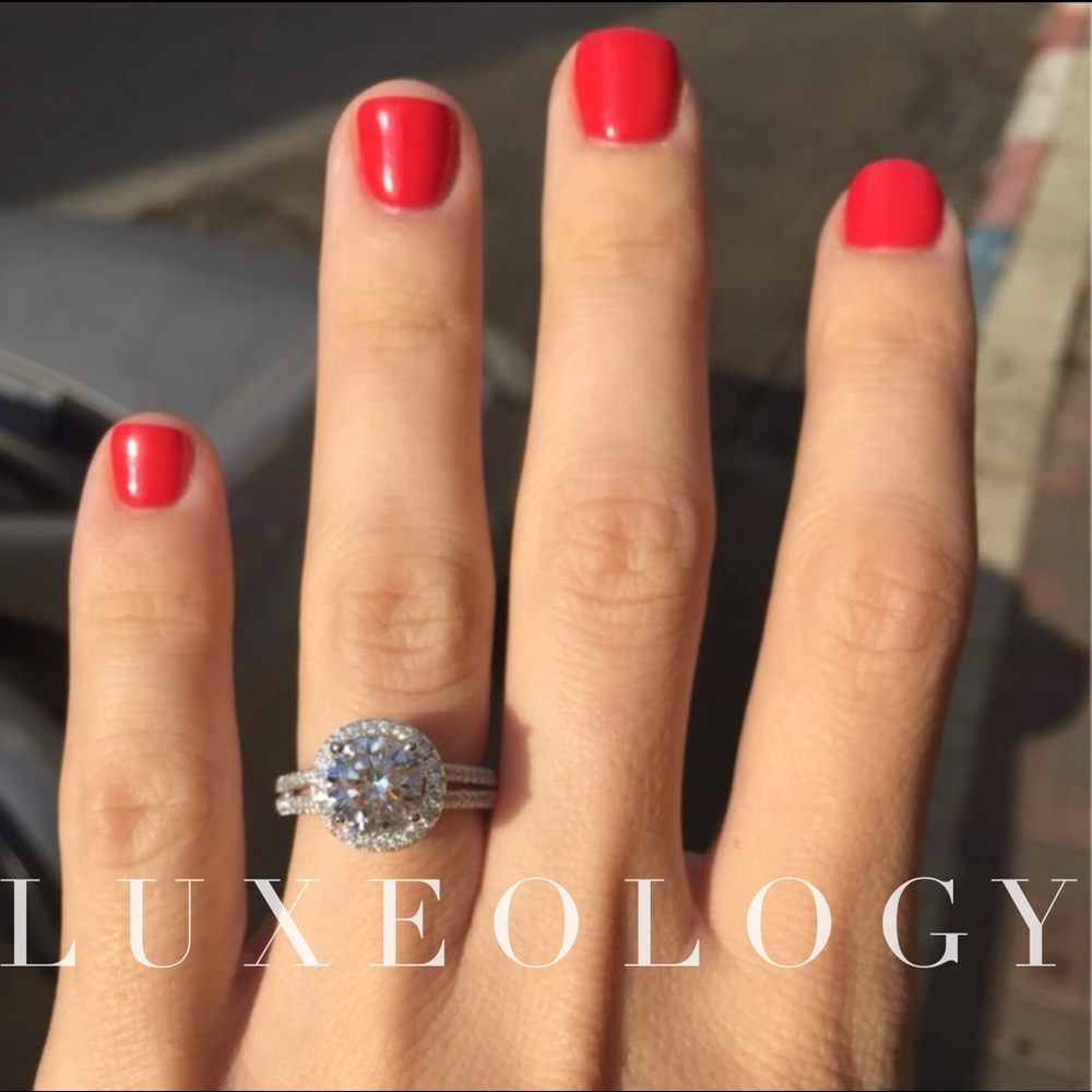 "The Grandeur" 3ct. Round Heiress Halo Ring