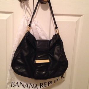 Real leather hobo style bag
