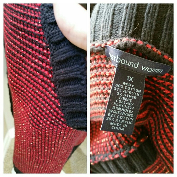 Westbound Woman Sweater Cardigan Vest - Picture 3 of 4