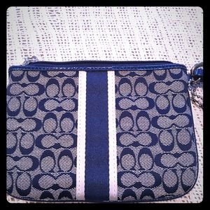 Authentic coach cc & money holder with strap