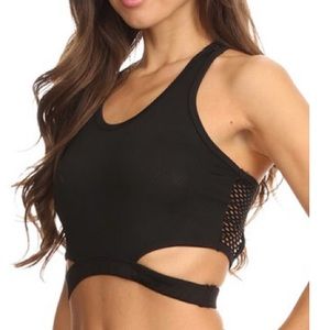 Black Captain Sports Bra