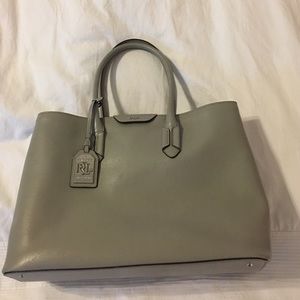 LAUREN Ralph Lauren Tate City Tote in Dove Gray