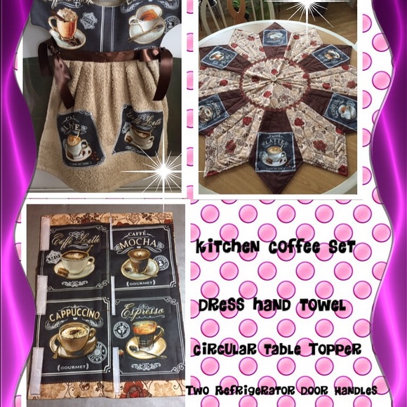 COFFEE CUP KITCHEN  SET - Picture 1 of 1