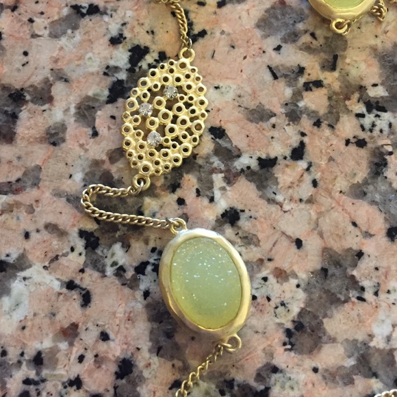 Long druzy detail necklace - Picture 2 of 7